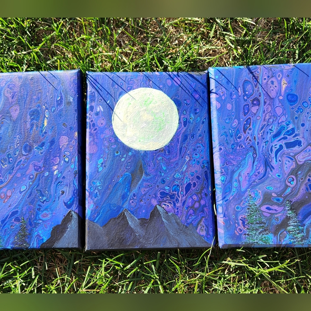 'Mani' Handcrafted Acrylic Paint Pour